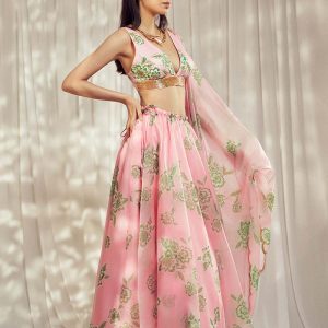 Baby Pink Lehenga Set HS-24-102