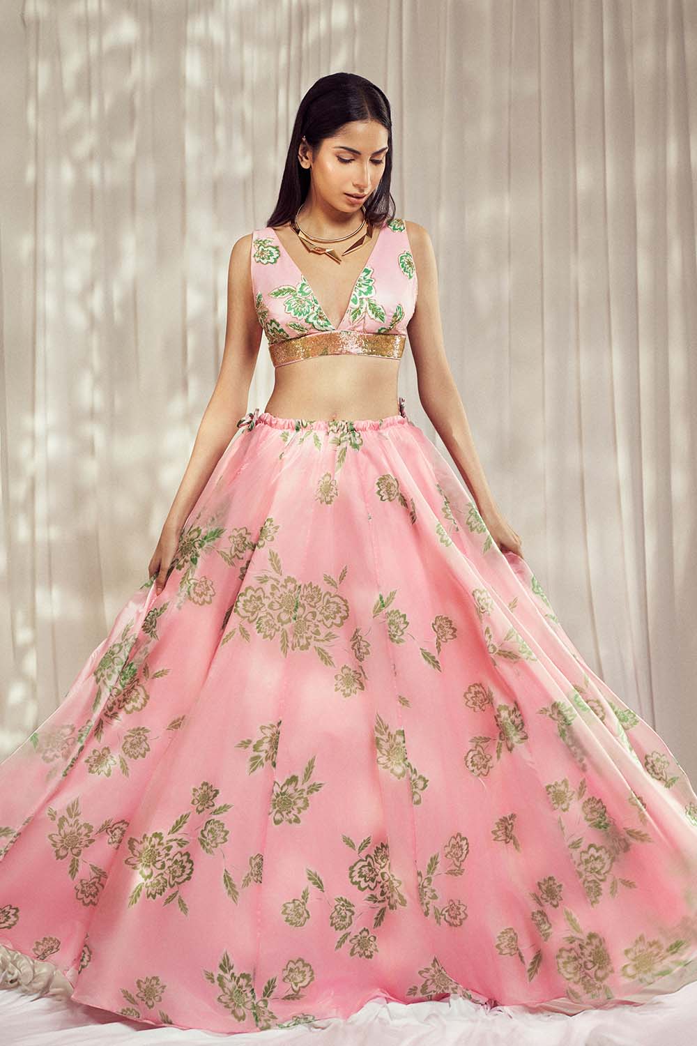 Baby Pink Lehenga Set HS-24-102