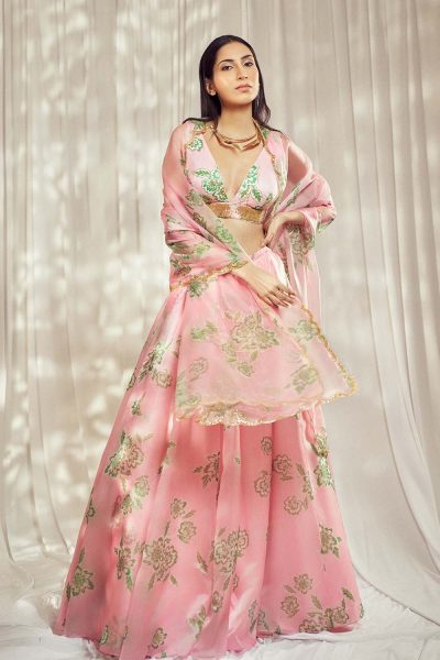 Baby Pink Lehenga Set HS-24-102