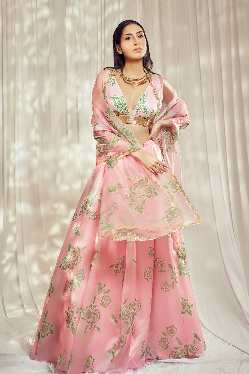 Baby Pink Lehenga Set HS-24-102