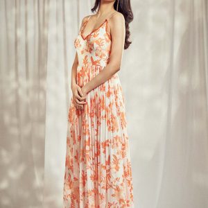 Burnt Orange Strappy Anarkali Set HS-24-105