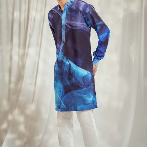 Blue Print Kurta Mens HS-24-111