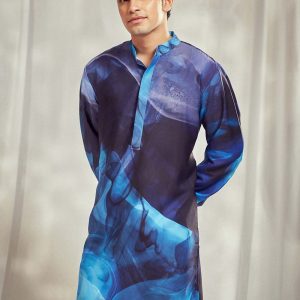 Blue Print Kurta Mens HS-24-111