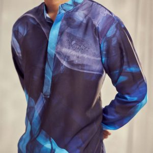 Blue Print Kurta Mens HS-24-111
