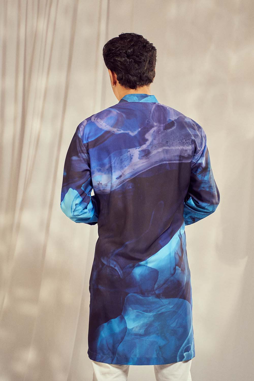 Blue Print Kurta Mens HS-24-111