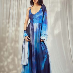 Blue Print Strappy Anarkali Set HS-24-113