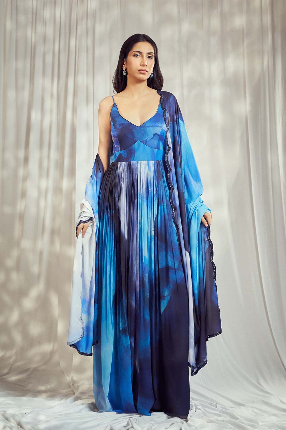 Blue Print Strappy Anarkali Set HS-24-113