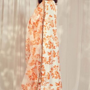 Premium Burnt Orange Print Kurti Set by Harshita Singhvi - luxury designer wear with high-end fabrics and exquisite detailing