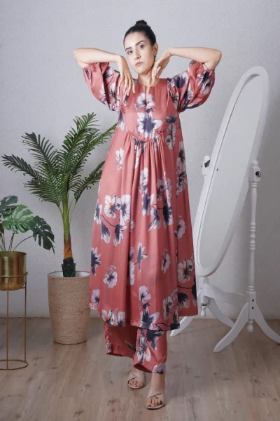 Mocha Yoke Co-ord Set