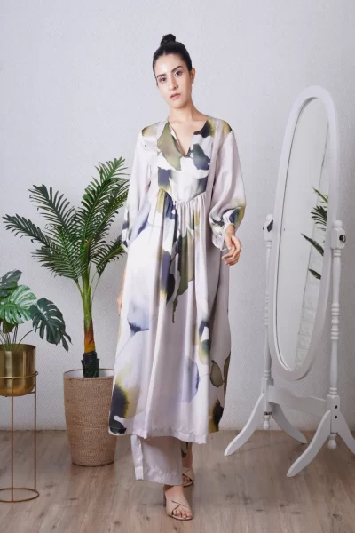 Green Yoke Co-ord Set